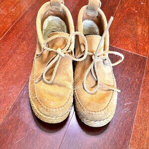 UGG Woodlyn Chestnut Suede Moccasin s/n 1094814 Women's Size 6 Shoes